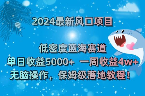 (8545期)2024最新风口项目 低密度蓝海赛道，日收益5000+周收益4w+ 无脑操作，保...-游客之家
