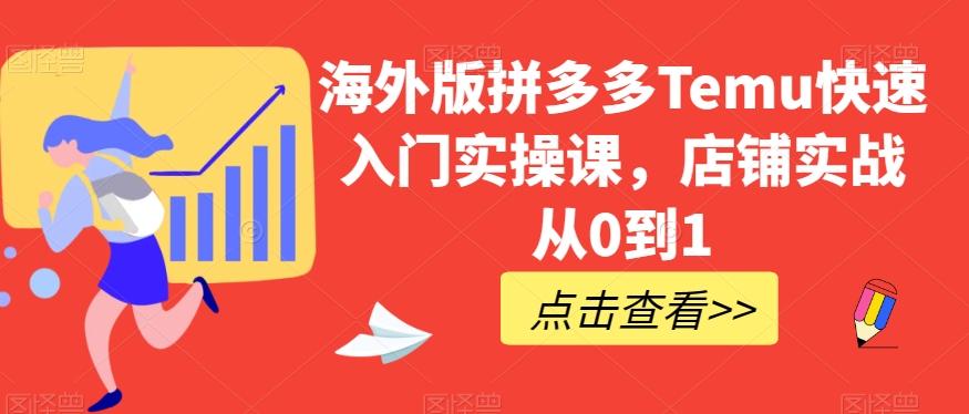 海外版拼多多Temu快速入门实操课，店铺实战从0到1-游客之家