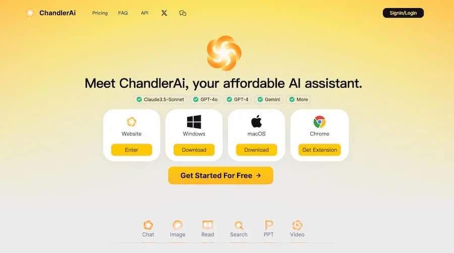 ChandlerAi｜综合性人工智能助手平台 提供多种AI服务-游客之家