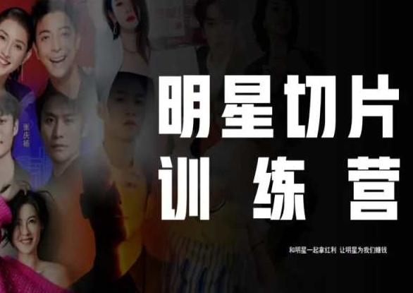 王子·明星切片线上训练营（2023），和明星一起拿红利，让明星为我们赚钱-游客之家