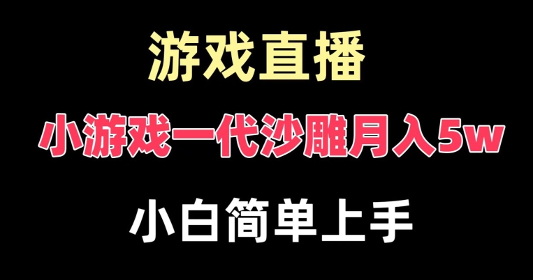 玩小游戏一代沙雕月入5w，爆裂变现，快速拿结果，高级保姆式教学【揭秘】-游客之家