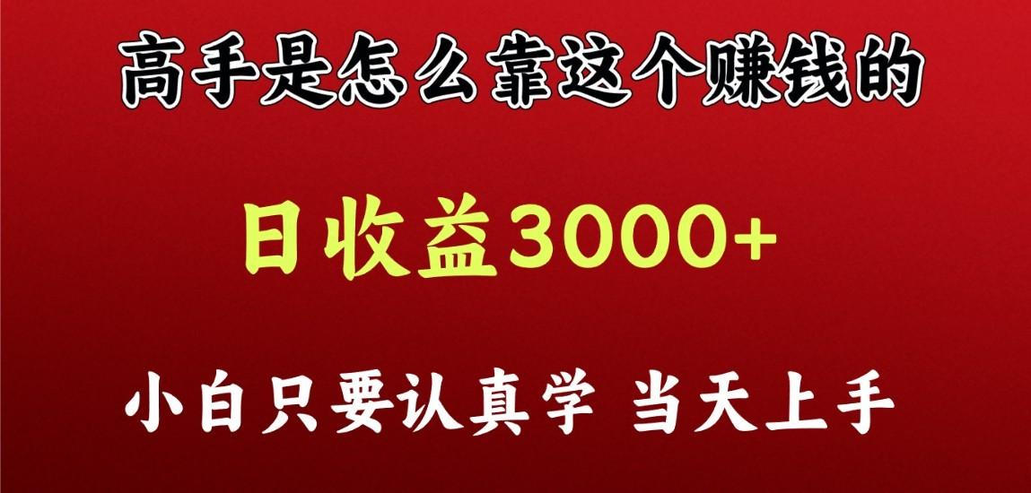 看高手是怎么赚钱的，一天收益至少3000+以上，小白当天上手-游客之家
