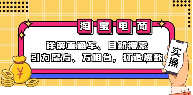 2024淘宝电商课程：详解直通车、自然搜索、引力魔方、万相台，打造爆款-游客之家