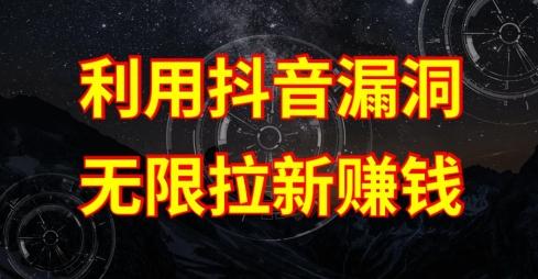 利用抖音链接漏洞，无限拉新赚钱【漏洞原理+操作流程】【揭秘】-游客之家