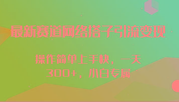 最新赛道网络搭子引流变现!!操作简单上手快，一天300+，小白专属-游客之家