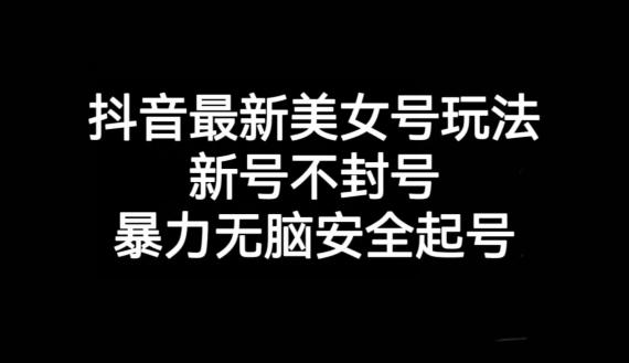 抖音最新美女号玩法，新号不封号，暴力无脑安全起号【揭秘】-游客之家