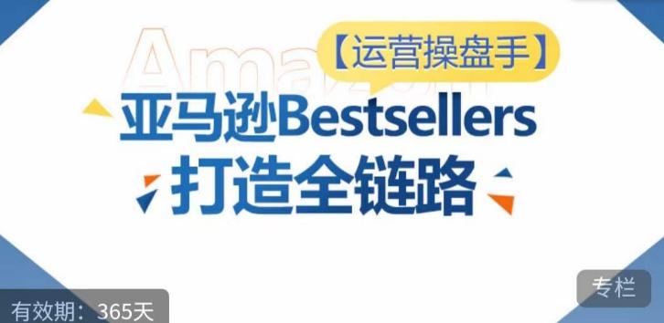 运营操盘手！亚马逊Bestsellers打造全链路，选品、Listing、广告投放全链路进阶优化-游客之家