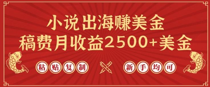 小说出海赚美金，稿费月收益2500+美金，仅需chatgpt粘贴复制，新手也能玩转【揭秘】-游客之家
