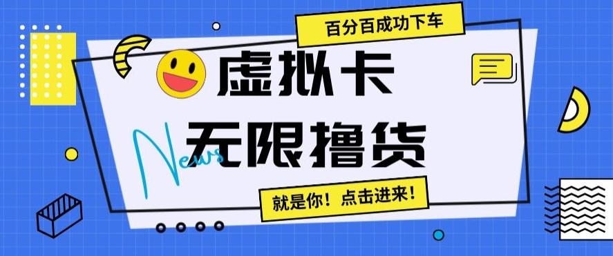 虚拟卡无限撸货，百分百成功下车【仅揭秘】-游客之家