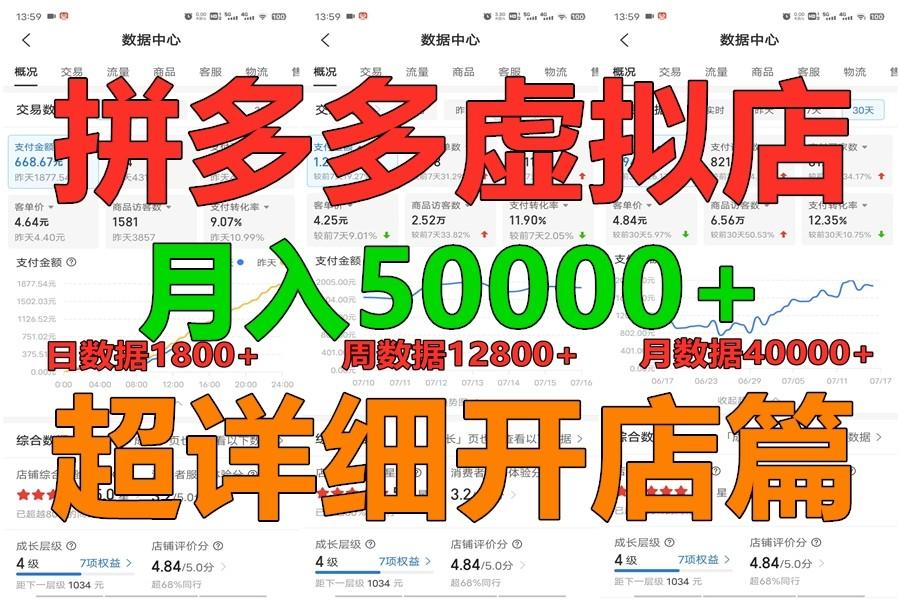 拼多多虚拟电商训练营月入40000+你也行，暴利稳定长久，副业首选-游客之家