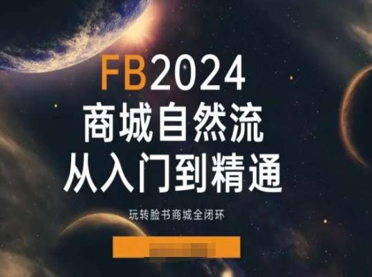 2024Faceboo商城自然流(从入门到精通)，玩转脸书商城全闭环-游客之家