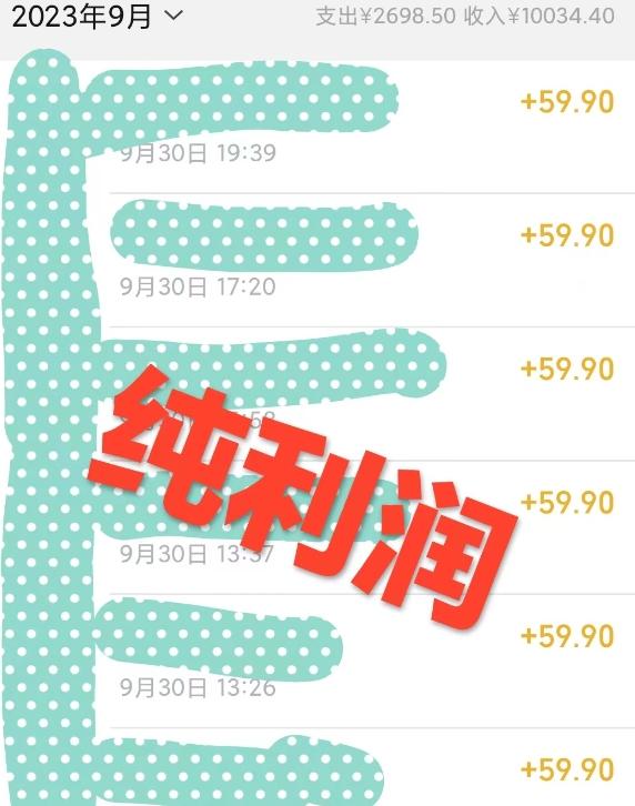 卖恢复近视教程1单59.9,1个月净赚10034.4元?0基础可上手