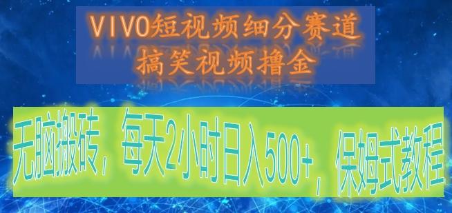 VIVO短视频细分赛道，搞笑视频撸金，无脑搬砖，每天2小时日入500+，保姆式教程-游客之家