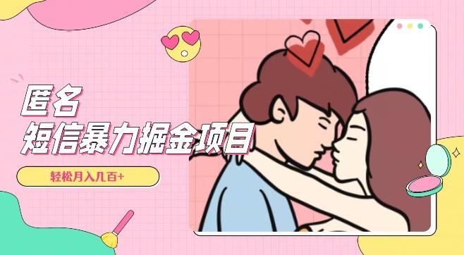 全网首发，揭秘超冷门匿名短信项目，通过信息差日入几百+【揭秘】-游客之家