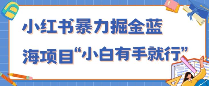 小红书暴力掘金蓝海项目，轻松日入1000+、小白有手就行（附新引流方法，不违规）-游客之家