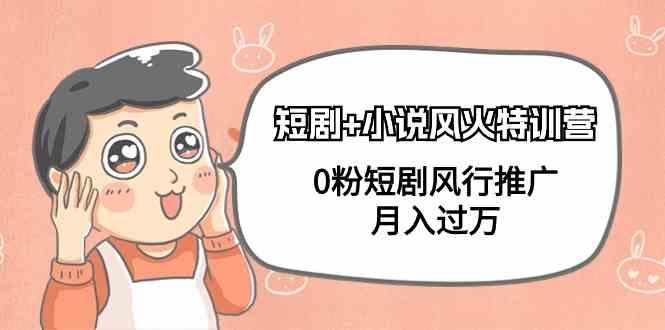 小说+短剧风火特训营，0粉短剧小说风行推广，实现月入过万-游客之家